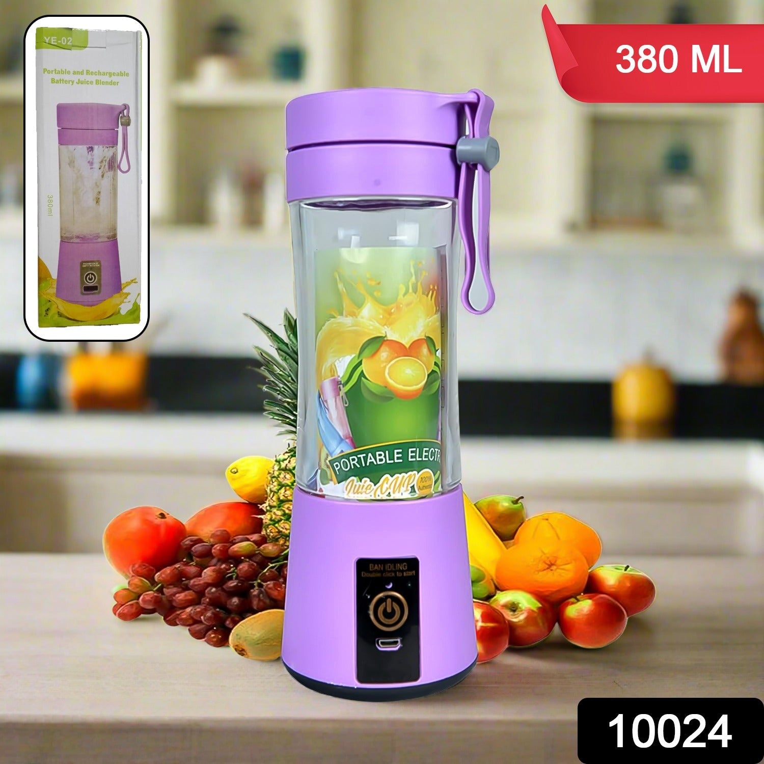 Portable Electric USB Juice Maker Juicer Bottle Blender, Grinder Mixer, 4 Blades Rechargeable Bottle (380 ML / Mix Color) Portable Electric USB Juice Maker Juicer Bottle Blender, Grinder Mixer, 4 Blades Rechargeable Bottle (380 ML / Mix Color)